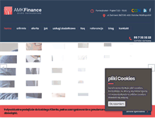 Tablet Screenshot of amkfinance.pl